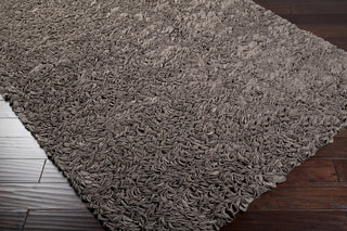 Surya Blossom BLO-1000 Grey Hand Woven Area Rug 5x8 Corner