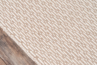 Momeni Block Island BLO-1 Beige Area Rug by MADCAP Close up