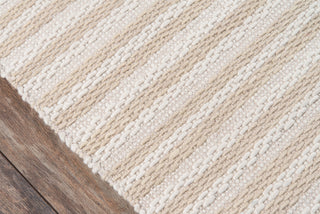 Momeni Block Island BLO-2 Beige Area Rug by MADCAP Close up