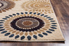 Rizzy Bellevue BV3974 ivory/tan Area Rug Detail Image