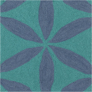 Surya Brentwood BNT-7695 Teal Area Rug Sample Swatch