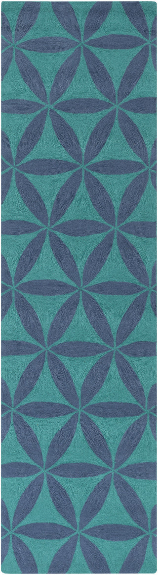 Surya Brentwood BNT-7695 Teal Area Rug 2'3'' X 8' Runner