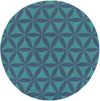 Surya Brentwood BNT-7695 Teal Area Rug 6' Round