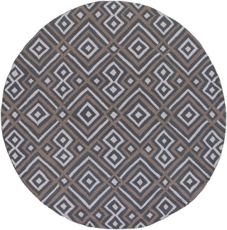 Surya Brentwood BNT-7698 Charcoal Area Rug 6' Round