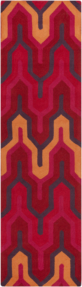 Surya Brentwood BNT-7701 Cherry Area Rug 2'3'' x 8' Runner