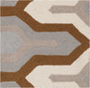 Surya Brentwood BNT-7702 Grey Hand Hooked Area Rug 16'' Sample Swatch