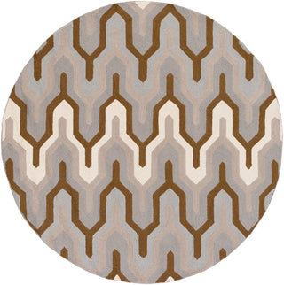 Surya Brentwood BNT-7702 Grey Area Rug 6' Round