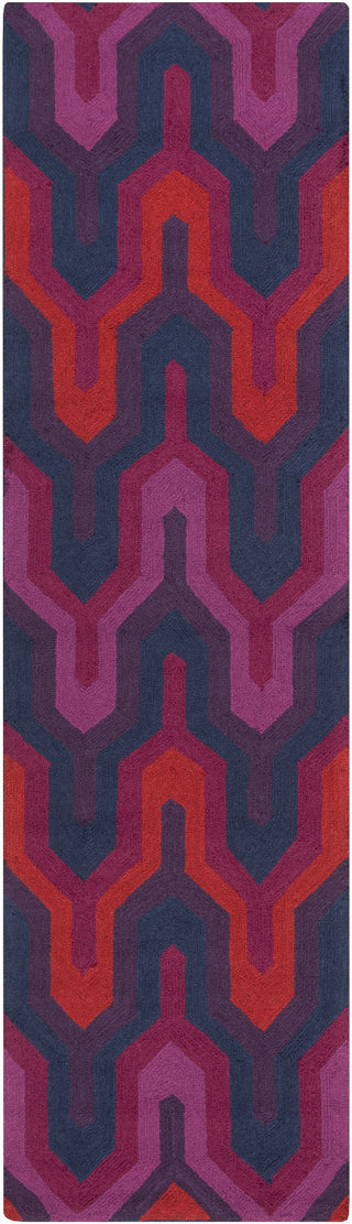 Surya Brentwood BNT-7703 Magenta Area Rug 2'3'' x 8' Runner