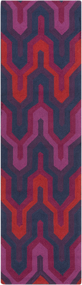 Surya Brentwood BNT-7703 Magenta Area Rug 2'3'' X 8' Runner