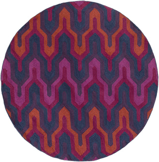 Surya Brentwood BNT-7703 Magenta Area Rug 6' Round