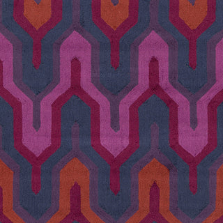 Surya Brentwood BNT-7703 Magenta Hand Hooked Area Rug Sample Swatch