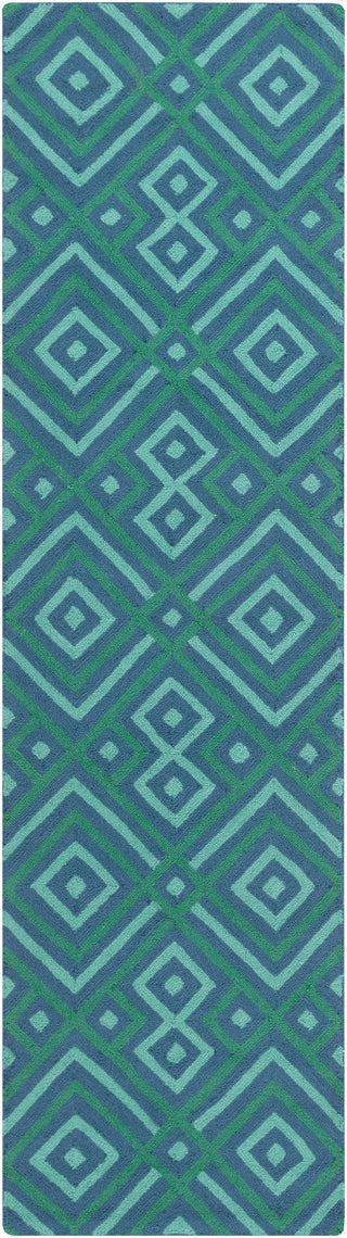 Surya Brentwood BNT-7704 Teal Area Rug 2'3'' x 8' Runner