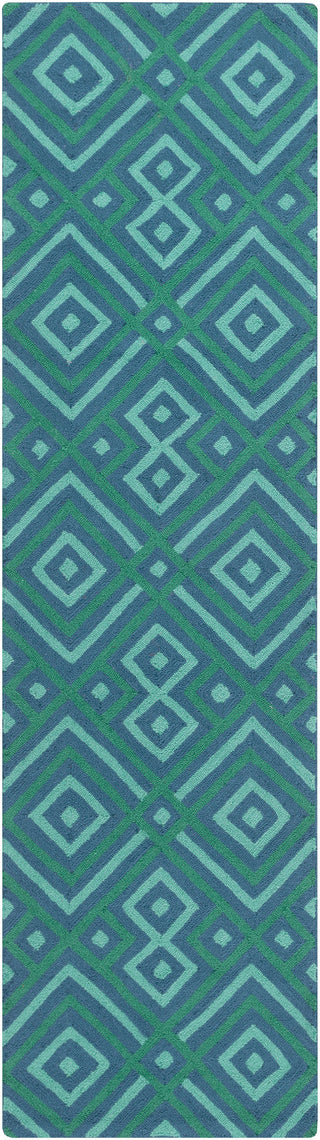 Surya Brentwood BNT-7704 Teal Area Rug 2'3'' X 8' Runner