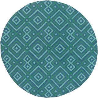 Surya Brentwood BNT-7704 Teal Area Rug 6' Round