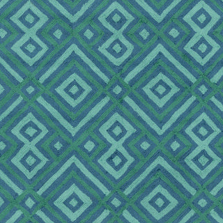 Surya Brentwood BNT-7704 Teal Hand Hooked Area Rug Sample Swatch