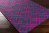 Surya Brentwood BNT-7705 Magenta Hand Hooked Area Rug 5x8 Corner