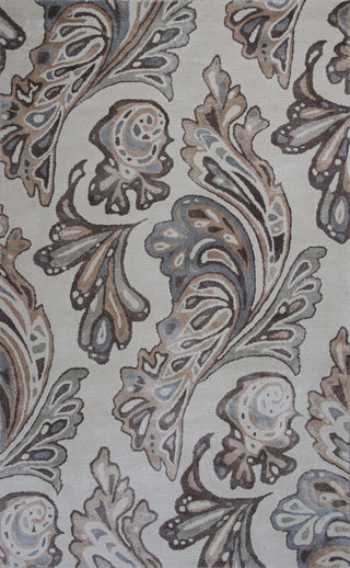 KAS Home 1001 Ivory Showtime Hand Tufted Area Rug by Bob Mackie