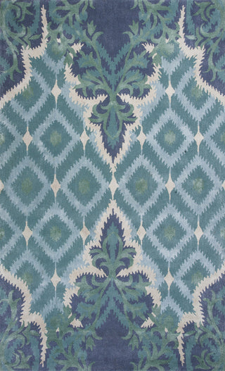 KAS Home 1007 Blue/Green Opulence Hand Tufted Area Rug by Bob Mackie