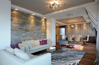 KAS Home 1009 Slate Grey Plume Area Rug by Bob Mackie Main Image Feature