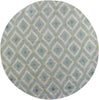 KAS Home 1018 Ice Blue Mirage Hand Tufted Area Rug by Bob Mackie 
