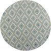 KAS Home 1018 Ice Blue Mirage Hand Tufted Area Rug by Bob Mackie 