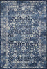 KAS Home Vintage 1310 Azure Blue Marrakesh Machine Woven Area Rug by Bob Mackie