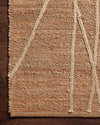 Loloi II Bodhi BOD-03 Natural/Ivory Area Rug Corner On Wood