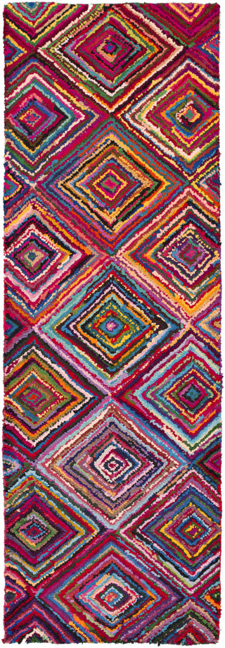 Surya Boho BOH-2002 Magenta Area Rug 2'6'' x 8' Runner