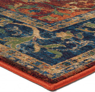 Orian Rugs Bohemian Zettia Red Area Rug Corner