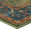 Orian Rugs Bohemian Zettia Green Area Rug Corner