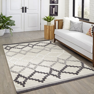 Momeni Boho BO-03 Grey Area Rug Room Scene Feature