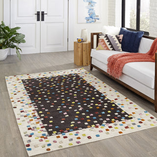 Momeni Boho BO-04 Charcoal Area Rug Room Scene Feature