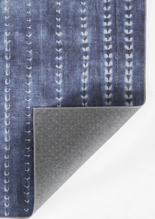 Momeni Bolt BOL-3 Denim Area Rug by Novogratz Round Image