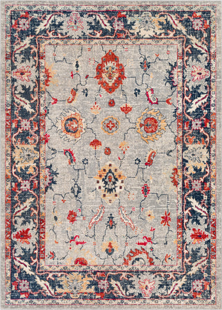 Surya Bohemian BOM-2302 Bright Red Light Gray Navy Beige Wheat Teal Charcoal Medium Pink Saffron Area Rug main image