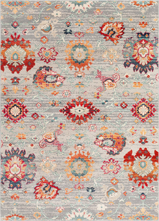 Surya Bohemian BOM-2303 Bright Red Saffron Wheat Pink Light Gray Medium Beige Teal Charcoal Navy Burnt Orange Area Rug Mirror main image