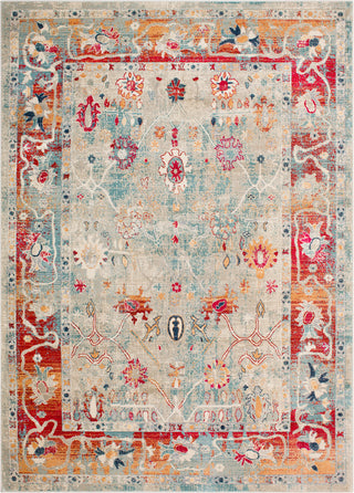 Surya Bohemian BOM-2306 Bright Red Burnt Orange Pink Taupe Beige Teal Charcoal Navy Saffron Wheat Medium Gray Area Rug Mirror main image