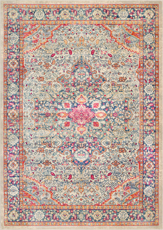 Surya Bohemian BOM-2308 Bright Pink Taupe Beige Navy Charcoal Medium Gray Wheat Red Teal Burnt Orange Area Rug Mirror main image