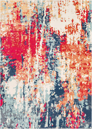 Surya Bohemian BOM-2309 Bright Red Navy Saffron Burnt Orange Teal Taupe Beige Wheat Pink Ice Blue Medium Gray Charcoal Area Rug main image