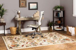 Karastan Wanderlust Bora Cream Area Rug by Studio Room Scene Featured