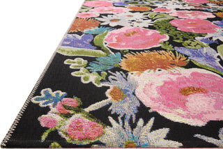 Loloi II Botanical BOT-01 Black/Multi Area Rug Corner Image