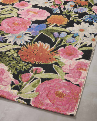 Loloi II Botanical BOT-01 Black/Multi Area Rug Angle Image