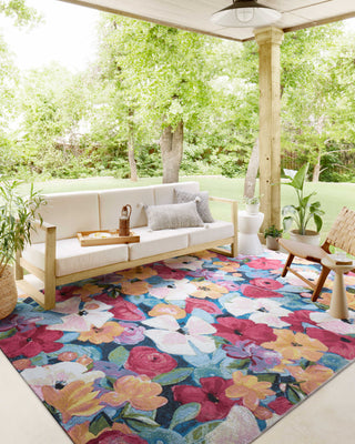 Loloi II Botanical BOT-02 Navy/Multi Area Rug Lifestyle Image Feature