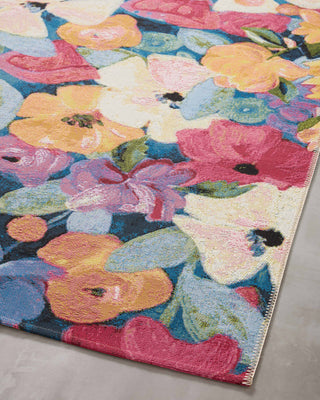 Loloi II Botanical BOT-02 Navy/Multi Area Rug Angle Image