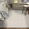 Orian Rugs Boucle' Cottage Floral Natural Area Rug Room scene