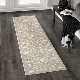 Orian Rugs Boucle' Seaborn Driftwood Area Rug Lifestyle Image