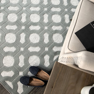 Orian Rugs Boucle' Huron Harbor Blue Area Rug 