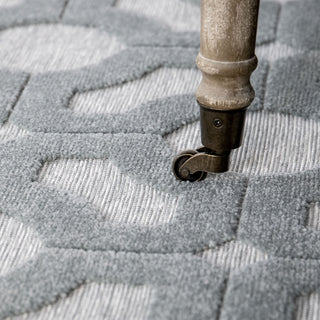 Orian Rugs Boucle' Huron Harbor Blue Area Rug 