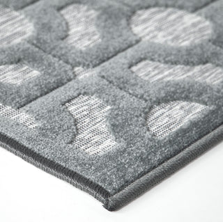 Orian Rugs Boucle' Huron Harbor Blue Area Rug Corner Image