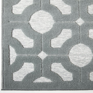 Orian Rugs Boucle' Huron Harbor Blue Area Rug Close up