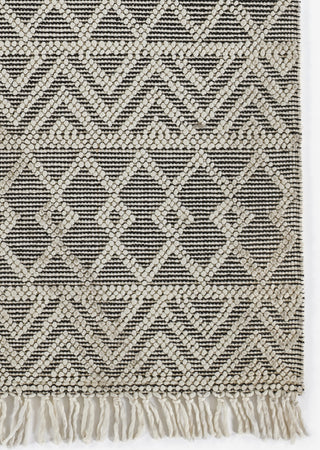 Momeni Boulder BOU-5 Black Area Rug Corner Image